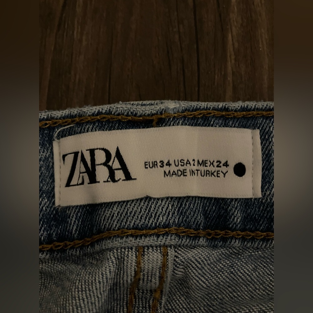 Zara Front Pocket Wide Leg Jeans - Picture 4 of 4